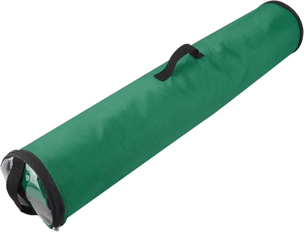 50inch Christmas Wrapping Paper Storage Bag Gift Wrap Storage Containers with Clear Lid Bed Storage Container for Holiday Storage of Gift Bags, Wrapping Paper, Ribbon, and Bows