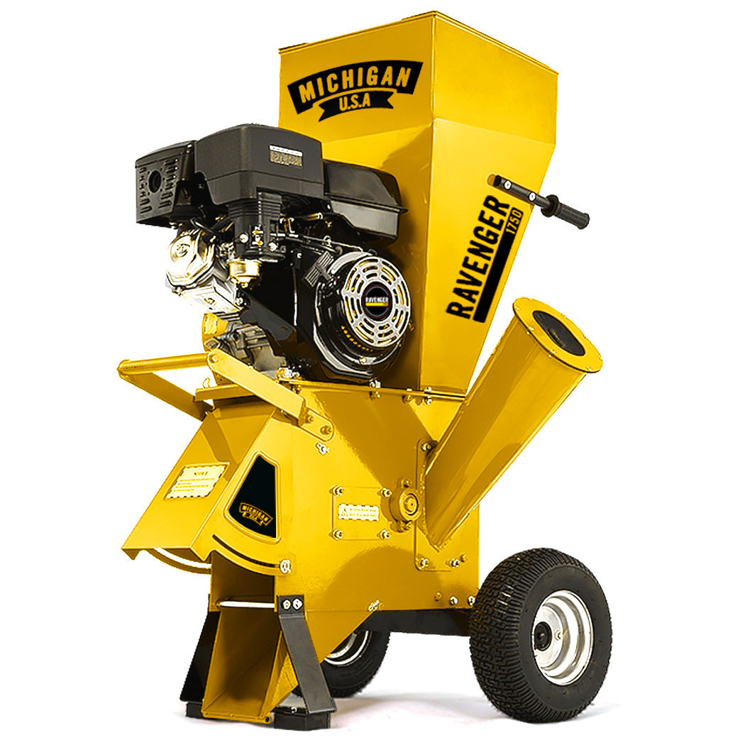 MICHIGAN 18HP 420cc Petrol Commercial Wood Chipper, Tree Mulcher - Rav ...