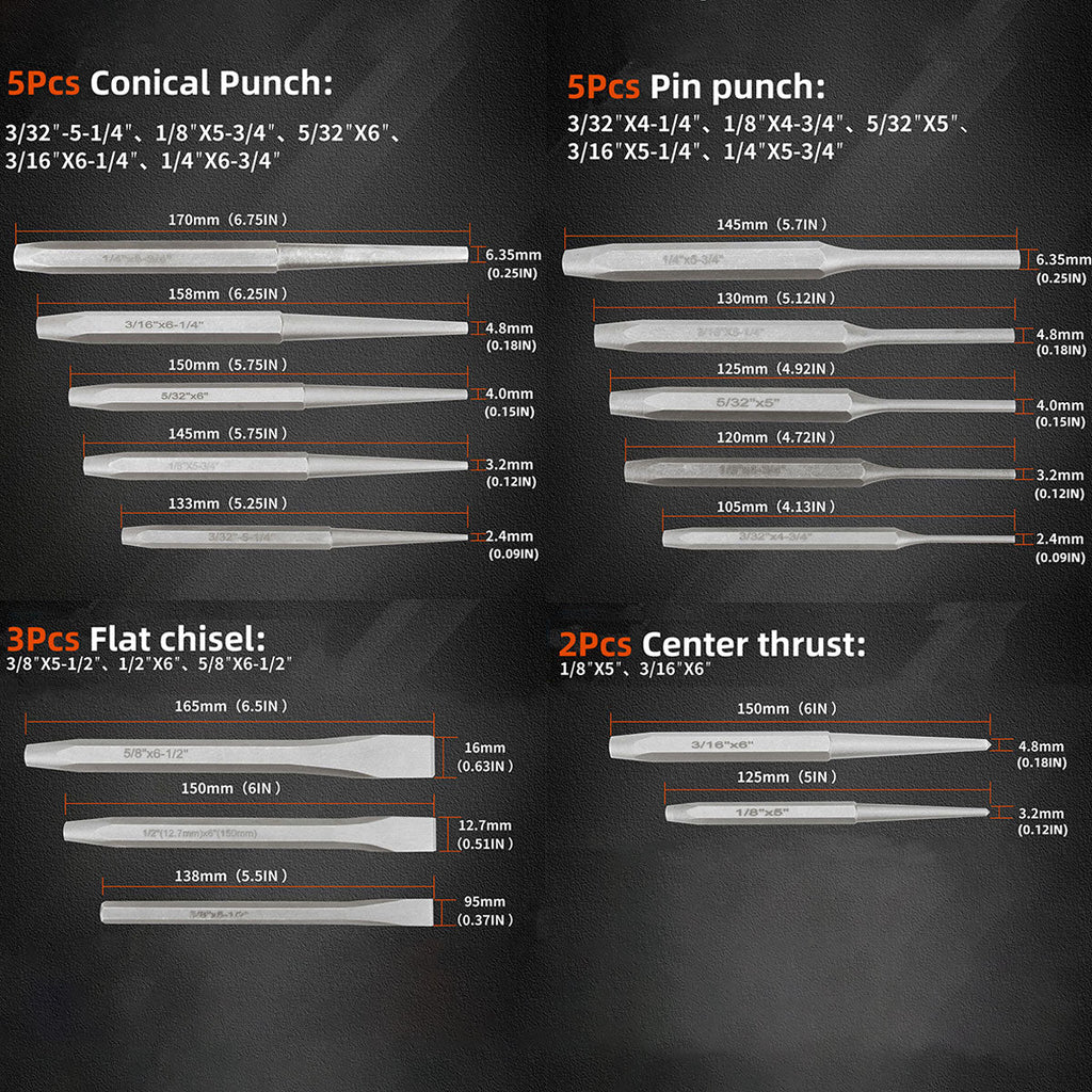 16pcs Maintenance Tool Set Fitter Tool Combination for Home Garage DIY Repair